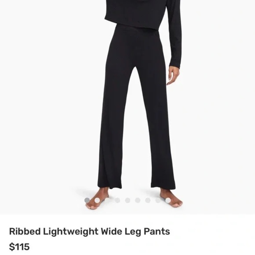 NAADAM Ribbed Lightweight Wide Leg Pants